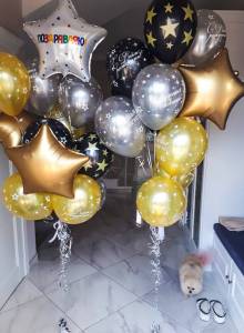 Набор из воздушных шаров "С Днём Рождения" для мужчины