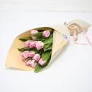 Букет из 15 нежно розовых тюльпанов