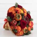 Букет из фруктов и цветов "Осенние грезы"