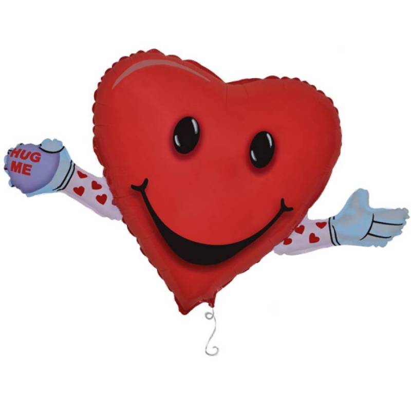 Фольгированный шар Сердце "Любовь и Объятья"