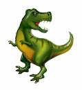 Фольгированный шар "Динозавр- Тиронозавр"