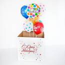 Коробка сюрприз с шарами "С Днем рождения"