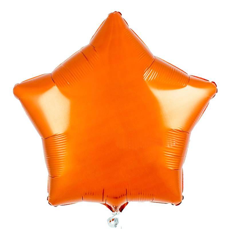 шар из фольги "Оранжевая Звезда"