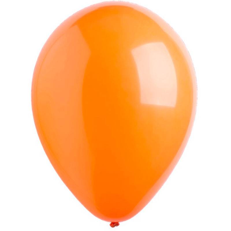 Оранжевые латексные шары с гелием