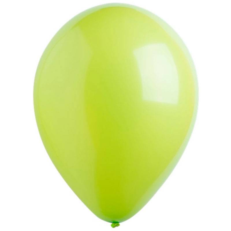 Светло- зеленые латексные шары с гелием