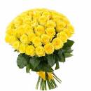 Желтые розы "High Yellow" Эквадор